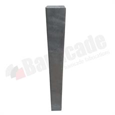 100 x 100mm Square Galvanised Steel Bollard - Root Fix