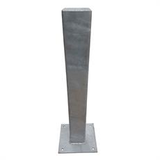 150 x 150mm Square Galvanised Steel Bollard - Bolt Down