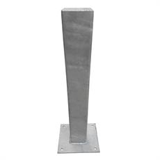 200 x 200mm Square Galvanised Steel Bollard - Bolt Down