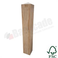 150 x 150mm Square Hardwood Timber Bollard