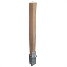 100 x 100mm Removable Hardwood Timber Bollard