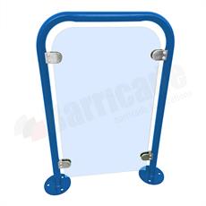 Mild Steel Glass Infill Door Guard - Bolt Down