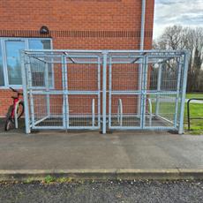 Secure Steel Mesh Cycle Store