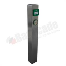 Square Stainless Steel Bollard For Push Plate