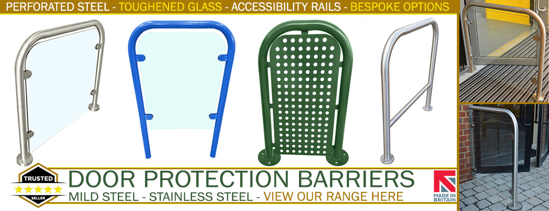 Click here to view our wide range of door protection barriers. All fabricated by Barricade Ltd.