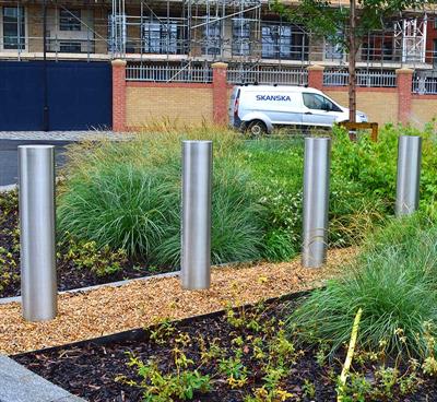 114mm Stainless Steel Bollard - 304 Grade product gallery image