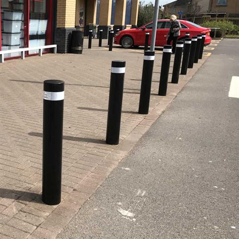 140mm Heavy-Duty Mild Steel Bollard - Root Fix product gallery image