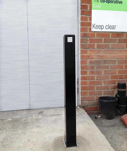 75mm Removable Square Steel Bollard product gallery image