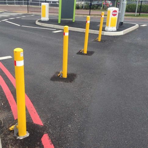 76mm Removable Round Steel Bollard product gallery image