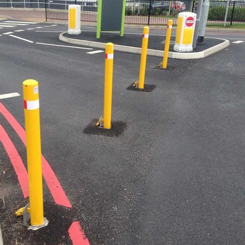 90mm Removable Round Steel Bollard product gallery image