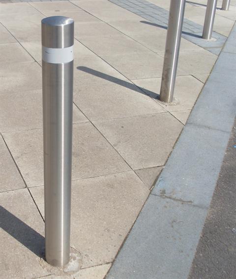 90mm Stainless Steel Bollard - 304 Grade product gallery image