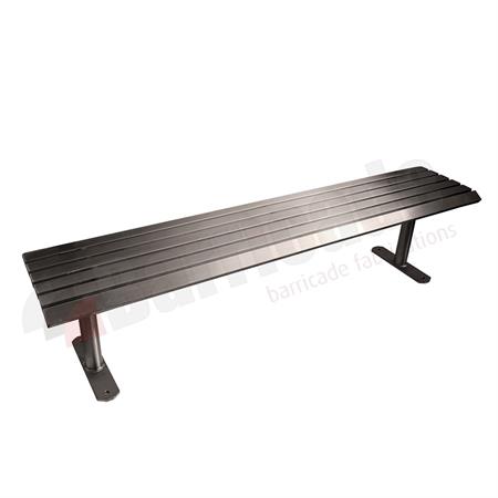 Paris stainless steel park bench product gallery image