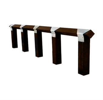 Recycled plastic knee rail product gallery image