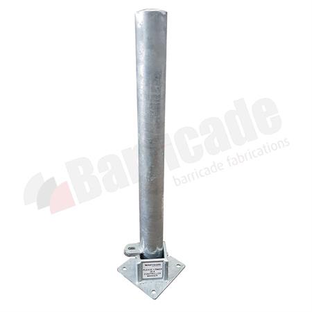 Round Fold Down Parking Bollard product gallery image