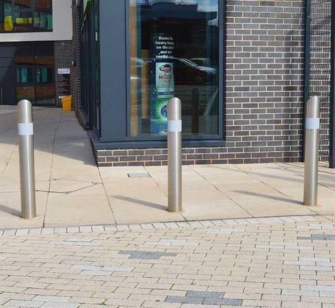 Round Stainless Steel Bollard - Root Fix product gallery image