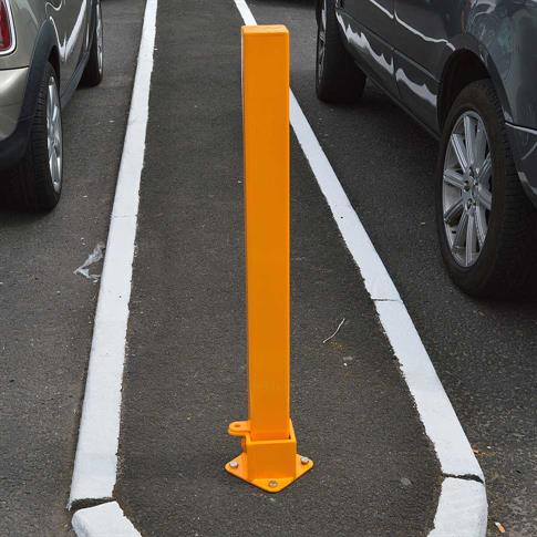 Square Fold Down Parking Bollard product gallery image