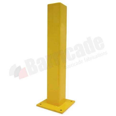 Square Mild Steel Bollard - Base Plate product gallery image