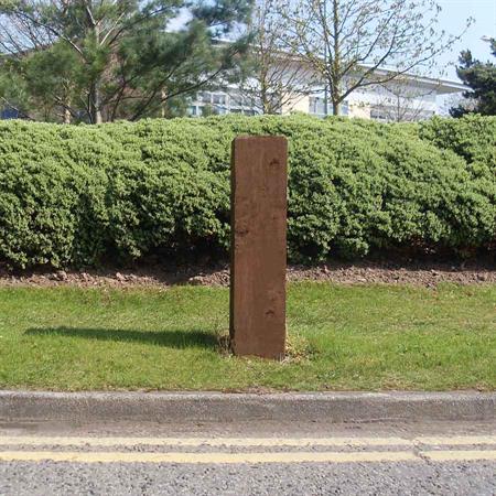 Square Softwood Timber Bollard product gallery image