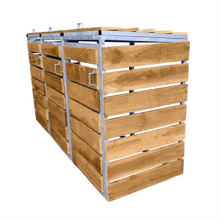 Wheelie Bin Store - Horizontal Timber Slats product gallery image