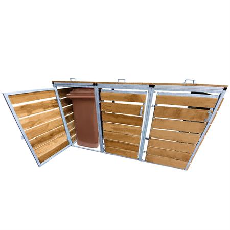 Wheelie Bin Store - Horizontal Timber Slats product gallery image