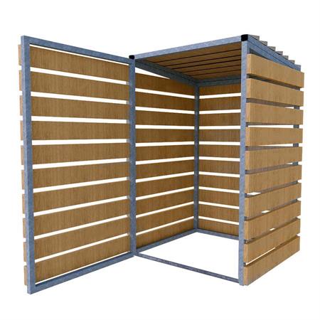 Wheelie Bin Store - Horizontal Timber Slats product gallery image