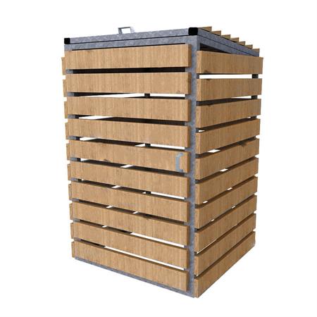 Wheelie Bin Store - Horizontal Timber Slats product gallery image