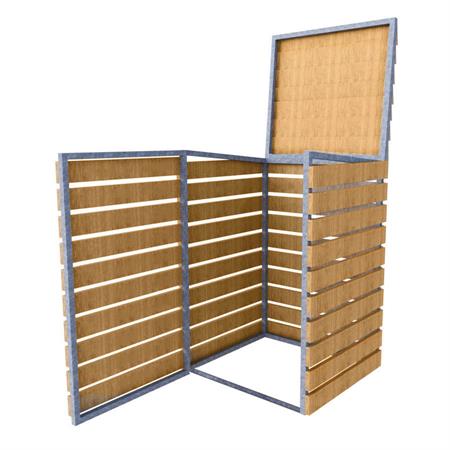 Wheelie Bin Store - Horizontal Timber Slats product gallery image