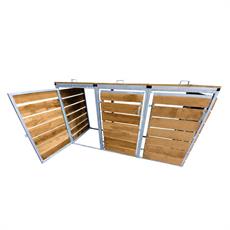 Wheelie Bin Store - Horizontal Timber Slats product image