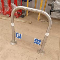 Stainless steel cycle stand with plate product image